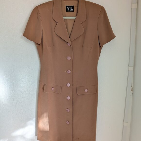 Vintage YL by Yair Silk 80's Dress - Picture 3 of 3